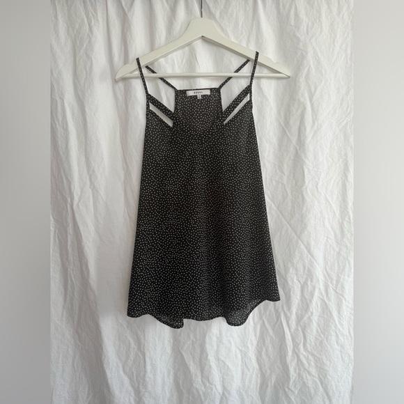Anthropologie Ro & De flowy tank with black polka dots Size Small - Picture 2 of 12